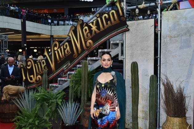 Que Viva Mexico Premiere in Mexiko-Stadt March 14, 2023, Mexico City, Mexico: Actress Ana de la Reguera attends the red carpet of Ã¢â‚¬ËœQue Viva MexicoÃ¢â‚¬â ¢ film Premiere at Cinepolis Oasis Coyoacan. on March 14, 2023 in Mexico City, Mexico. Mexico City Mexico - ZUMAe321 20230315_zia_e321_020 Copyright: xCarlosxTischlerx