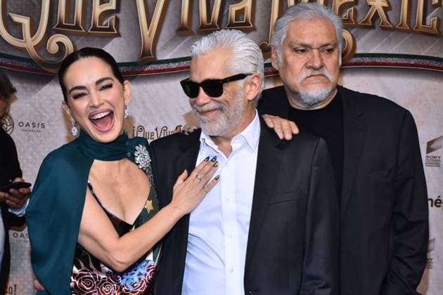Que Viva Mexico Premiere in Mexiko-Stadt March 14, 2023, Mexico City, Mexico: (L-R) Ana de la Reguera, Director Luis Estrada, Joaquin Cosio attend the red carpet of Ã¢â‚¬ËœQue Viva MexicoÃ¢â‚¬â ¢ film Premiere at Cinepolis Oasis Coyoacan. on March 14, 2023 in Mexico City, Mexico. Mexico City Mexico - ZUMAe321 20230315_zia_e321_035 Copyright: xCarlosxTischlerx
