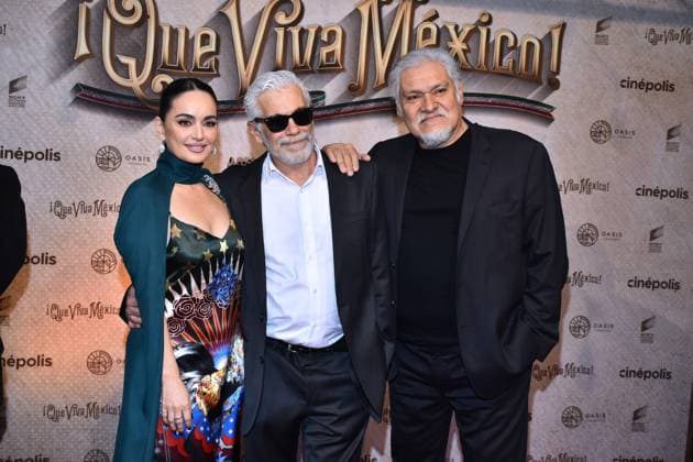 Que Viva Mexico Premiere in Mexiko-Stadt March 14, 2023, Mexico City, Mexico: (L-R) Ana de la Reguera, Director Luis Estrada, Joaquin Cosio attend the red carpet of Ã¢â‚¬ËœQue Viva MexicoÃ¢â‚¬â ¢ film Premiere at Cinepolis Oasis Coyoacan. on March 14, 2023 in Mexico City, Mexico. Mexico City Mexico - ZUMAe321 20230315_zia_e321_037 Copyright: xCarlosxTischlerx