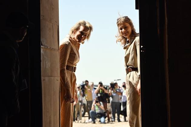 Entertainment Themen der Woche KW11 Entertainment Bilder des Tages Queen Mathilde of Belgium and Crown Princess Elisabeth pictured at the temple of Amenhotep during a visit to the archeological site of El Kab, on the second day of a royal visit to Egypt, from 14 to 16 March, in El Kab, Egypt, Wednesday 15 March 2023. The Queen and the Crown Princess are in the country for an official three-day trip. They undertake the same trip to Egypt that Queen Elisabeth (the wife of King Albert I) and her son Leopold - later King Leopold III - did exactly 100 years ago.  POOLxDIDIERxLEBRUN 62994956