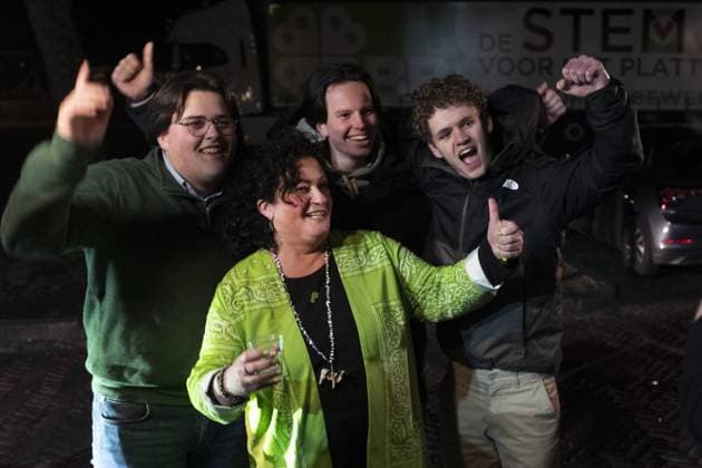 BATHMEN - BBB leader Caroline van der Plas poses during the results evening of the Boer Burger Movement for the Provincial Council elections. ANP VINCENT JANNINK netherlands out - belgium out  Copyright: xx x465075324x originalFilename: 465075324.jpg
