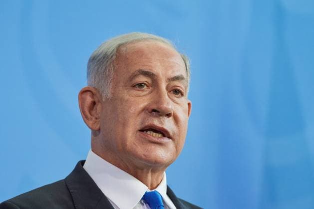 Der Ministerpraesident des Staates Israel, Benjamin Netanyahu, am 16.03.2023 im Bundeskanzleramt in Berlin waehrend einer Pressekonferenz. EDITORIAL USE ONLY *** The Prime Minister of the State of Israel, Benjamin Netanyahu, on 16 03 2023 at the Federal Chancellery in Berlin during a press conference EDITORIAL USE ONLY Copyright: epd-bildx xChristianxDitsch D23D0316PKScholzNetanjahu144800