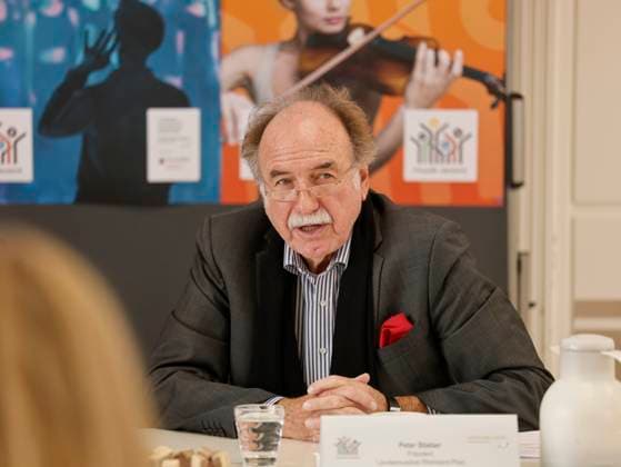 Landesmusikrat Rheinland-Pfalz Präsident Peter Stieber Pressekonferenz zum Start einer landesweiten Imagekampagne für die Amateurmusik 17.03.23
