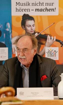 Landesmusikrat Rheinland-Pfalz Präsident Peter Stieber Pressekonferenz zum Start einer landesweiten Imagekampagne für die Amateurmusik 17.03.23