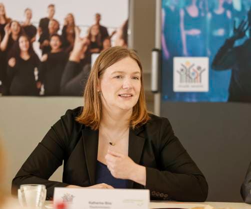 Katharina Binz Ministerin für Familie, Frauen, Kultur und Integration des Landes Rheinland-Pfalz Pressekonferenz des Landesmusikrat Rheinland-Pfalz zum Start einer landesweiten Imagekampagne für die Amateurmusik 17.03.23