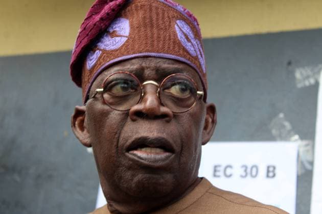 2023 Governorship And State House Of Assembly Election In Lagos Asiwaju Bola Ahmed Tinubu, President-elect, arrives polling unit during the 2023 Governorship and State House of Assembly at Alausa, Ikeja, Lagos on Saturday. Ikeja Nigeria  Copyright: xAdekunlexAjayix originalFilename: ajayi-notitle230318_npPgo.jpg