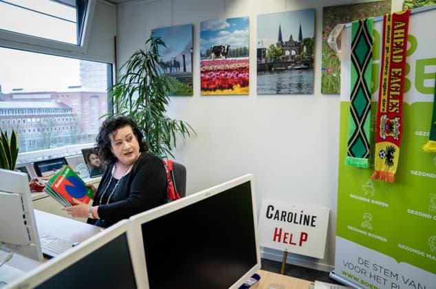 THE HAGUE - Caroline van der Plas of the BoerBurgerBeweging (BBB) in her office in the House of Representatives, a week after the provincial elections. The BBB became the largest party in all provinces in the elections. ANP BART MAAT netherlands out - belgium out  Copyright: xx x465456933x originalFilename: 465456933.jpg