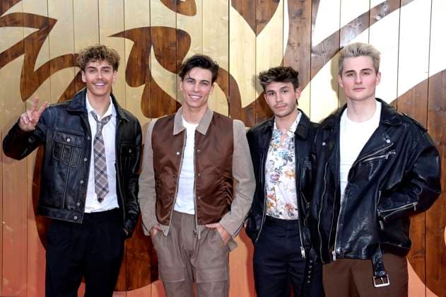 Bene Schulz, Tim Schaecker, Julien Brown und Luis Freitag von den Elevator Boys beim Special Screening des Kinofilms Dungeons & Dragons: Ehre unter Dieben Dungeons & Dragons: Honor Among Thieves im Zoo Palast. Berlin, 20.03.2023