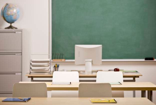 Empty classroom. Horizontally framed shot. Copyright: xJonathanxRossx xDesignxPicsx , 30467949 Copyright: JonathanxRossx xDesignxPics 30467949