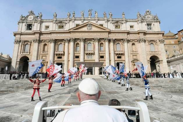 News Themen der Woche KW12 News Bilder des Tages Italy, Rome, Vatican, 2023 3 22. Pope Francis during his weekly general audience in Saint Peter s Square at the Vatican. Photograph by Vatican Media Catholic Press Photo . RESTRICTED TO EDITORIAL USE - NO MARKETING - NO ADVERTISING CAMPAIGNS.  Copyright: xVaticanxMediai cppx xipa-agency.x xVaticanxMediax IPA_IPA36887778