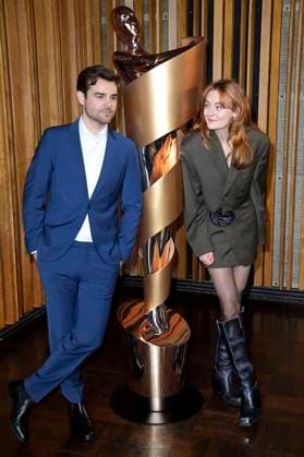 Lucas Reiber und Lea van Acken bei der Bekanntgabe der Nominierungen für den Deutschen Filmpreis 2023 im Kino International. Berlin, 24.03.2023