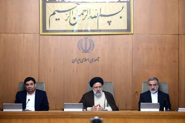News Themen der Woche KW12 Iranian President Ebrahim Raisi attends 1st cabinet meeting in year 1402 in Iran Iranian President Ebrahim Raisi attends 1st cabinet meeting in year 1402 in Iran, on March 26, 2023. Photo by Iranian Presidency Office Tehran Tehran Iran, Islamic Republic of 260323_IRAN_IPO_00 (2) Copyright: xapaimagesxIranianxPresidencyxOfficex xapaimagesx