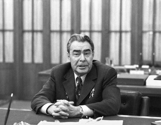 October, 1972. Moscow, USSR. General Secretary of the Central Committee of the CPSU (KPSS) Leonid Brezhnev works in his office in the Kremlin. The exact date of the photograph is unknown. Vladimir Musaelyan TASS  38037452