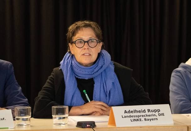 FILE: Adelheid Rupp als Spitzenkandidatin der Linkspartei zur Bayerischen Landtagswahl aufgestellt Die Landessprecherin von Die Linke Bayern Rechtsanwältin Adelheid Rupp ist von ihrer Partei beim Landesparteitag zur Spitzenkandidatin zur Bayerischen Landtagswahl 2023 aufgestellt worden. Hier in einem Archivfoto. -- The head of Die Linke Bayern ( The Left Bavaria ) attorney Adelheid Rupp was nominated top candidate by her party for the Bavarian Regional Elections in 2023. Here in a archive photo. München Bayern Deutschland Copyright: xMichaelxLucanx
