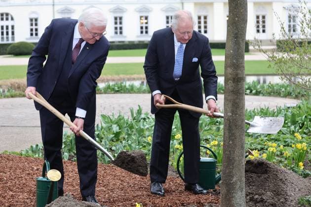 Bilder des Jahres 2023, Entertainment 03 März Entertainment Themen der Woche KW13 Entertainment Bilder des Tages . 29 03 2023. Berlin, Germany. King Charles III and Camilla, Queen Consort , at the Bellevue Presidential Palace in Berlin on the first day of their three day State Visit to Germany.  xStephenxLockx xi-Imagesx IIM-24261-0044