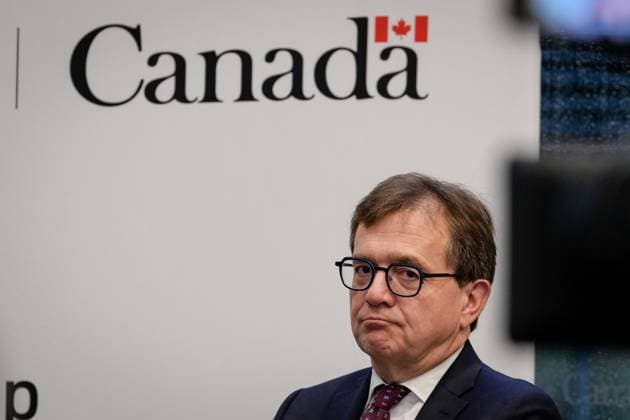 Canada Deutschland Energie Konferenz in Berlin Aktuell, 30.03.2023, Berlin, Minister of Natural Resources von Canada Jonathan Wilkinson im Portait beim Pressestatement im Anschluss an die Canada Germany Energy Conferenz in der Canadischen Botschaft in Berlin Berlin Berlin Deutschland