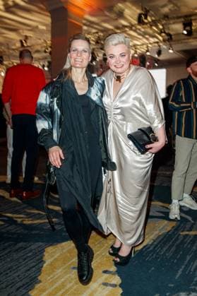 GEMA MusikautorInnenpreis 2023 Sandra Fink und Ela Steinmetz (Elaiza) beim 14. GEMA MusikautorInnenpreis im Ritz Carlton am 30.03.2023 in Berlin. Copyright: xEventpressxKochanx