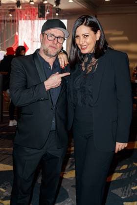 GEMA MusikautorInnenpreis 2023 Bjarne Maedel und Jasmin Shakeri beim 14. GEMA MusikautorInnenpreis im Ritz Carlton am 30.03.2023 in Berlin. Copyright: xEventpressxKochanx