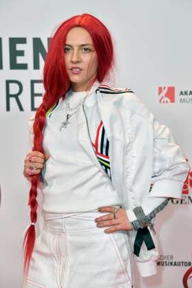 Haiyti beim 14. Deutschen Musikautor*innenpreis der GEMA 2023 im Hotel The Ritz-Carlton. Berlin, 30.03.2023