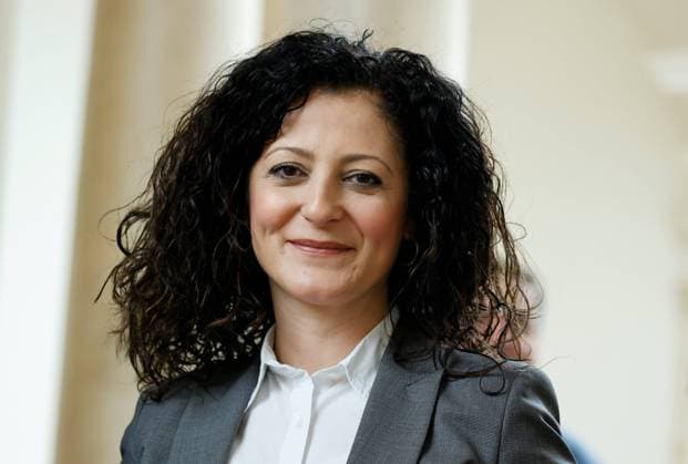 Cansel Kiziltepe, SPD Stellvertretende Landesvorsitzende, Deutschland, Berlin, Pressekonferenz: Koalitionsverhandlungen am 31. März, Dach-Verhandlungsgruppe von CDU und SPD *** Cansel Kiziltepe, SPD deputy state chairwoman, Germany, Berlin, press conference coalition negotiations on March 31, roof negotiating group of CDU and SPD