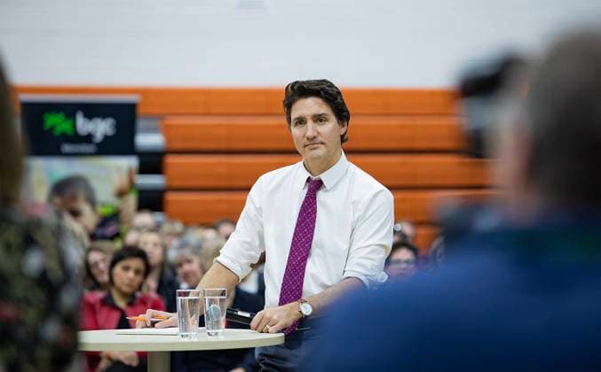March 31, 2023, Dieppe, NB, Canada: Prime Minister Justin Trudeau takes questions from the audience during a town hall meeting in Dieppe, N.B., on Friday, March 31, 2023. Dieppe Canada  - ZUMAc35_ 20230331_zaf_c35_089 Copyright: xRonxWardx