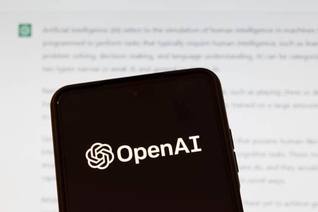 Photo Illustration Of ChatGPT OpenAI With Logo Photo illustration showing ChatGPT and OpenAI research laboratory logo and inscription at a mobile phone smartphone screen with a blurry background. Open AI is an app using artificial intelligence technology. Italy is the first European country to ban and block the robot Chat GPT application and website. ChatGPT is an artificial-intelligence (AI) chatbot developed by OpenAI and launched in November 2022 using reinforcement learning techniques both from machine and human feedback. Amsterdam, the Netherlands on April 1, 2023 Amsterdam Netherlands  Copyright: xNicolasxEconomoux originalFilename: economou-photoill230401_npZxV.jpg