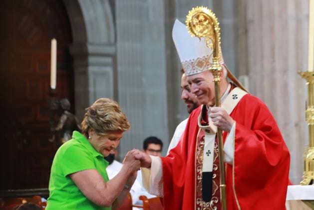 Palm Sunday Mass As part of Holy Week April 2, 2023 in Mexico City, Mexico: Cardinal Carlos Aguiar Retes, Primate Archbishop of Mexico, offers a Palm Sunday Mass at the Metropolitan Cathedral of Mexico City, on the occasion of the beginning of Holy Week. On April 2, 2023 in Mexico City, Mexico. (Photo by Carlos Santiago Eyepix Group) Copyright: xCarlosxSantiagox xEyepixxGroupx CS202304025807