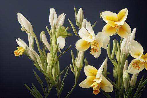 RECORD DATE NOT STATED An AI generated illustration of Freesia flower *** An&Verkauf AI generiert illustrierung des Freesia Blume 16436086