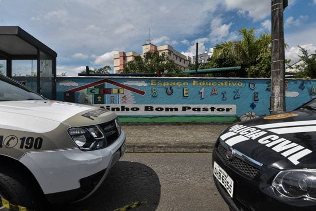 News Themen der Woche KW14 News Bilder des Tages BLUMENAU, SC - 05.04.2023: DAYCARE ATTACK LEAVES 4 DEAD IN BLUMENAU - Attack on a day care center in Blumenau. A man with a hatchet invaded the school, killed four children, seriously injured another and then turned himself in to the police. x2357864x  FábioxMonteiro