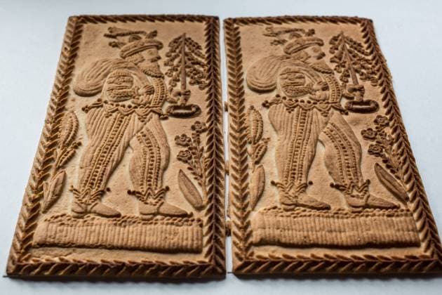 RECORD DATE NOT STATED baked speculoos biscuits with effigy , 32015446.jpg, Baking, Christmas, Portrait, Snack, Spekulatius, biscuits, brown, cakes, calories, crispy, delicious, dough, dry, eat, festive, specula, sugar