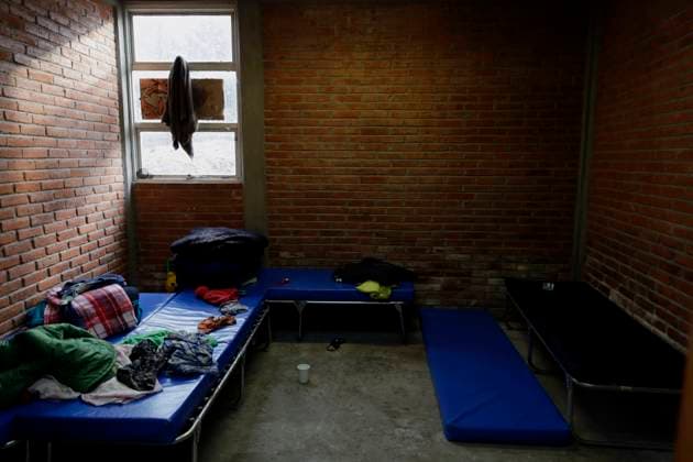 Haitian Migrants Relocated To Shelter In Mexico City View inside a bedroom of a migrant at the Bosque de Tlahuac facilities in Mexico City, where several people were supported by the National Institute of Migration and the Secretariat for Inclusion and Social Welfare who offered food, lodging, and migration guidance while they are waiting for a permit or Visitor s Card for Humanitarian Reasons that allows them to transit national territory between 45 and 90 days to continue their journey to the border. Mexico City Mexico City Mexico  Copyright: xGerardoxVieyrax originalFilename: vieyra-notitle230410_np1Pc.jpg