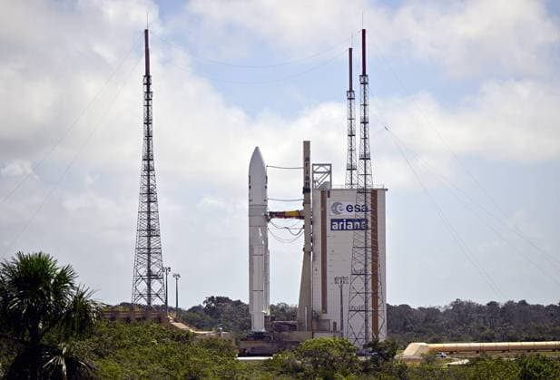 Illustration picture shows the Ariane 6 launching site during a royal visit to the Guiana Space Centre in Kourou, French Guiana, France on Wednesday 12 April 2023. On Thursday ESA s Jupiter Icy Moons Explorer mission Juice is planned for launch from Europe s Spaceport in Kourou.  ERICxLALMAND 64601420