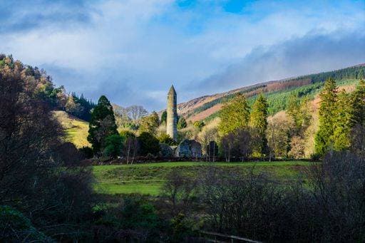 RECORD DATE NOT STATED Glendalough Valey as the sun sets. *** Glendalough Valey als der Sonne setzt 18328514