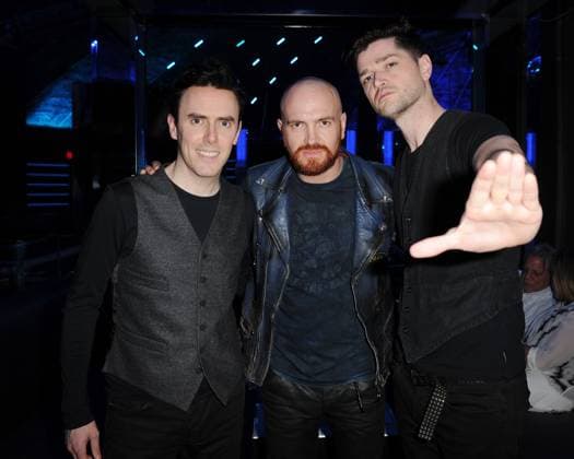 MIAMI BEACH , FL - DECEMBER 20: Glen Power, Mark Sheehan, Danny O Donoghue of The Script pose during the Y-100 pre Jingle Ball 2014 Party at Liv Nightclub held at the Fontainebleau on December 20, 2014 in Miami Beach, Florida. Copyright: xmpi04x xMediaPunchx