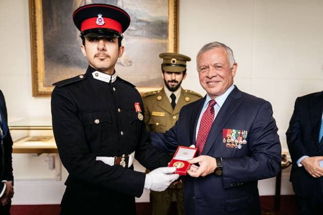 Bilder des Jahres 2023, Entertainment 04 April Entertainment Themen der Woche KW15 His Majesty King Abdullah II, accompanied by His Royal Highness Crown Prince Al Hussein, attends the Royal Military Academy Sandhurst’s 200th Sovereign’s Parade, held under the patronage of King Charles III of the United Kingdom His Majesty King Abdullah II, accompanied by His Royal Highness Crown Prince Al Hussein, attends the Royal Military Academy Sandhurst’s 200th Sovereign’s Parade, held under the patronage of King Charles III of the United Kingdom on 14 April 2023. Photo by Royal Hashemite Court United kingdom United kingdom United Kingdom of Great Britain and Northern Ireland 140423_United Kingdom_RHC_00 (1) Copyright: xapaimagesxRoyalxHashemitexCourtxx xapaimagesx