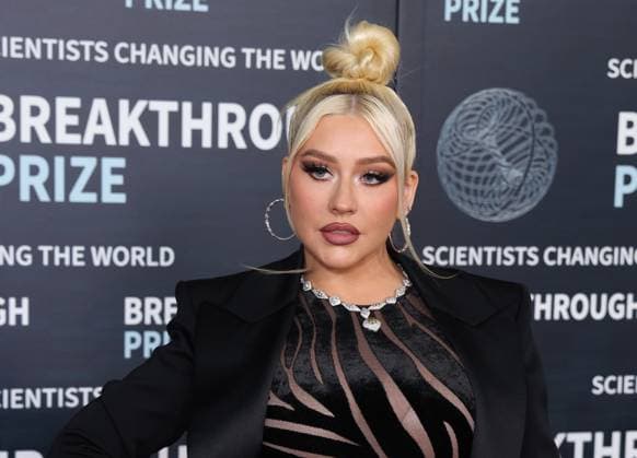 April 15, 2023, Los Angeles, CA, USA: Christina Aguilera attends the 9th Annual Breakthrough Prize Ceremony at the Academy Museum of Motion Pictures on April 15, 2023 in Los Angeles, California. Los Angeles USA - ZUMAs181 20230415_zea_s181_111 Copyright: xCraSHx