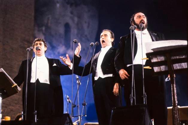 RECORD DATE NOT STATED Luciano Pavarotti, Jose Carreras E Placido Domingo. Luciano Pavarotti, Jose Carreras E Placido Domingo, 1990. Copyright: 972_ML_05_W487417