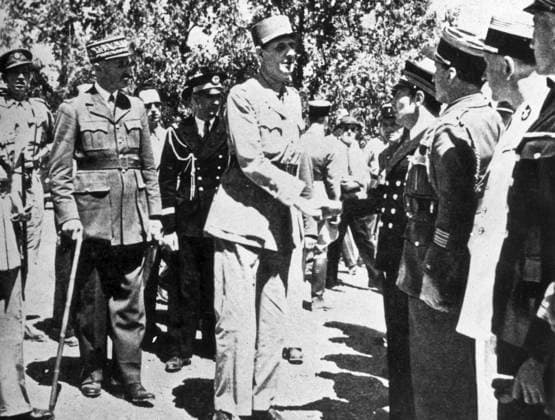 RECORD DATE NOT STATED Charles De Gaulle With Gen Henri Giraud. Charles De Gaulle With Gen Henri Giraud, Algeri, Algeria, 1943. Copyright: 972_ML_05_W496203