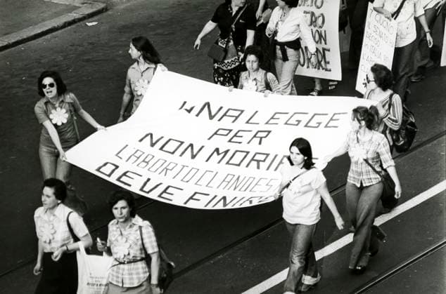 RECORD DATE NOT STATED Feminist Manifestation The Legalization Of Abortion. Feminist Manifestation The Legalization Of Abortion, 1976. Copyright: 972_ML_05_W502005