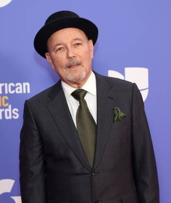 Rubén Blades poses in the press room during the 8th annual Latin American Music Awards at the MGM Grand Garden Arena in Las Vegas on Thursday, April 20, 2023. The annual event honors outstanding achievements for artists in the Latin music industry.  LAV2023042132 JAMESxATOA