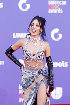 Mexican singer Danna Paola poses on the red carpet of the Latin American Music Awards (Latin AMAs) at the MGM Grand Garden Arena in Las Vegas, Nevada, USA, 20 April 2023. Featuring Bad Bunny, Becky G and Daddy Yankee as favorites, this year s nominations highlight artists spanning all genres of Latin music in 26 categories. Red carpet of the Latin AMAs Awards in Las Vegas !ACHTUNG: NUR REDAKTIONELLE NUTZUNG!  Copyright: xRondaxChurchillx USA6299 20230421-6b2654c98f6341d5a45666cc6bf3db4f32277e2f