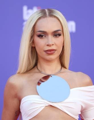 Bad Gyal attends the 8th annual Latin American Music Awards at the MGM Grand Garden Arena in Las Vegas on Thursday, April 20, 2023. The annual event honors outstanding achievements for artists in the Latin music industry.  LAV2023042194 JAMESxATOA