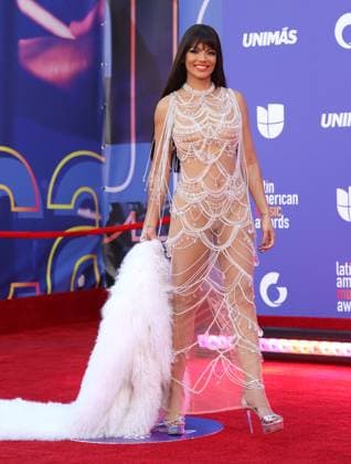 Zuleyka Rivera attends the 8th annual Latin American Music Awards at the MGM Grand Garden Arena in Las Vegas on Thursday, April 20, 2023. The annual event honors outstanding achievements for artists in the Latin music industry.  LAV2023042216 JAMESxATOA