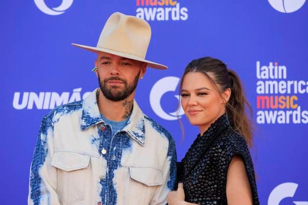April 20, 2023, Los Angeles, California, USA: Jesse and Joy on the red carpet of the 2023 Latin American Music Awards held on Thursday April 20, 2023 at the MGM Grand in Las Vegas, Nevada. PI Los Angeles USA - ZUMAp124 20230420_zaa_p124_016 Copyright: xJAVIERxROJASx