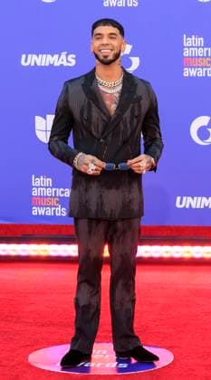 April 20, 2023, Los Angeles, California, USA: Anuel AA on the red carpet of the 2023 Latin American Music Awards held on Thursday April 20, 2023 at the MGM Grand in Las Vegas, Nevada. PI Los Angeles USA - ZUMAp124 20230420_zaa_p124_067 Copyright: xJAVIERxROJASx