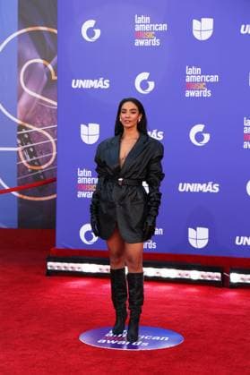 Singer Manu Manzo poses on the red carpet of the Latin American Music Awards (Latin AMAs) at the MGM Grand Garden Arena in Las Vegas, Nevada, USA, 20 April 2023. Featuring Bad Bunny, Becky G and Daddy Yankee as favorites, this year s nominations highlight artists spanning all genres of Latin music in 26 categories. Red carpet of the Latin AMAs Awards in Las Vegas !ACHTUNG: NUR REDAKTIONELLE NUTZUNG!  Copyright: xRondaxChurchillx USA6383 20230421-435f873a62b1ac2385682c4086c29cbb1e61801a