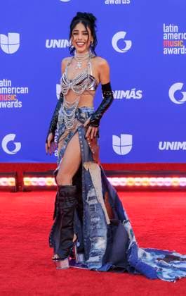April 20, 2023, Las Vegas, Nevada, USA: Danna Paola on the red carpet of the 2023 Latin American Music Awards held on Thursday April 20, 2023 at the MGM Grand in Las Vegas, Nevada. PI Las Vegas USA - ZUMAp124 1028403549st Copyright: xJAVIERxROJASx