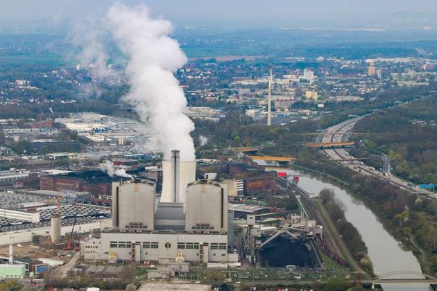 Hannover, Luftaufnahme, VW Werk Stöcken, Kraftwerk, *** Hanover, aerial view, VW plant Stöcken, power plant,