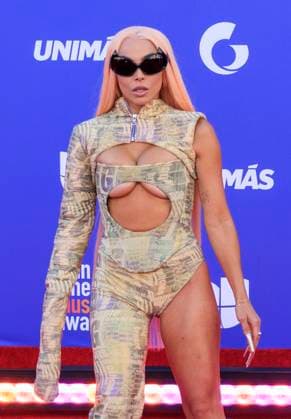 April 20, 2023, Los Angeles, California, USA: CHESCA on the red carpet of the 2023 Latin American Music Awards held on Thursday April 20, 2023 at the MGM Grand. Las Vegas USA - ZUMAp124 20230420_zaa_p124_043 Copyright: xJAVIERxROJASx