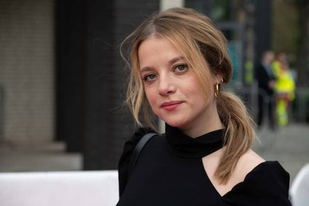 Grimmepreis fuer den Film KLEO, Jella HAASE, Schauspielerin, Roter Teppich, Red Carpet Show, Ankunft, arrival, 59. Verleihung des Adolf-Grimme-Preises Adolf-Grimme-Preis Grimmepreis in Marl, 21.04.2023. oÂ¥Ã‚